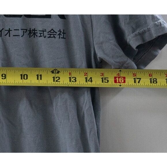 Pioneer Stereo Logo‎ Japanese Print Promo T-Shirt Gray Comfort Colors Size S - Picture 3 of 6